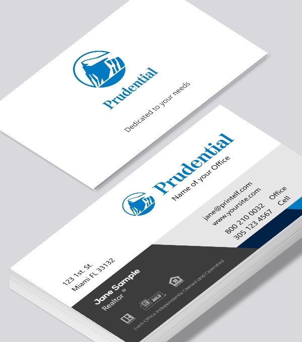  & Modern contemporary business card design - Prudential Classic business card