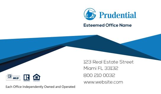 Modern design.Prudential Realtor