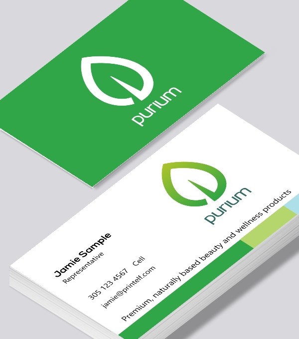  & Modern contemporary business card design - Purium representative