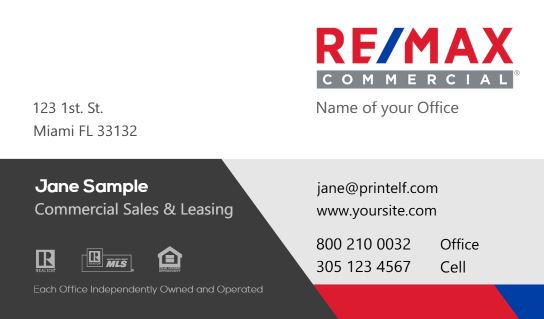 Modern design.A free design for the commercial side of ReMax