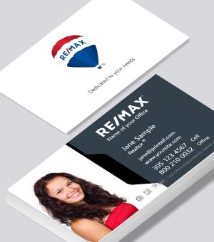 High contrast business card design for ReMax