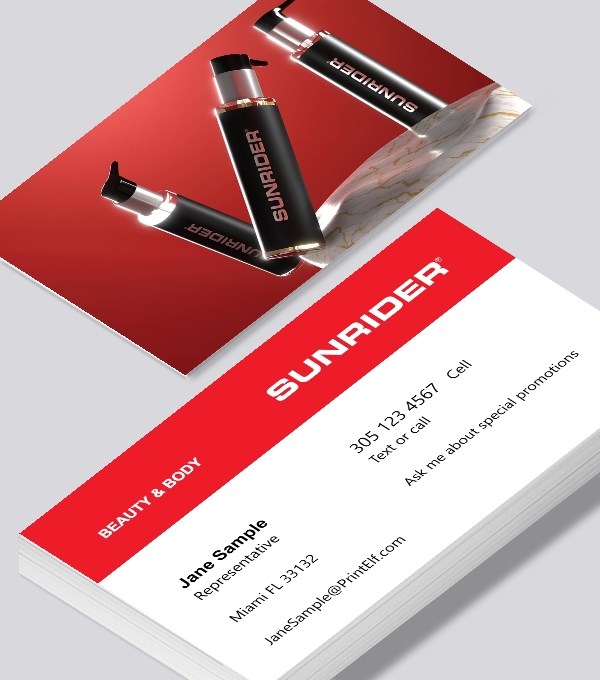  & Modern contemporary business card design - SUNRIDER beauty and body