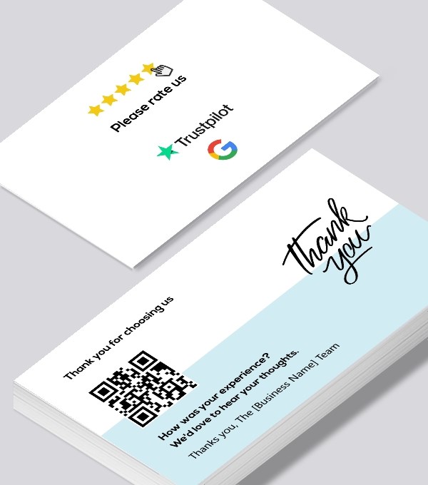  & Modern contemporary business card design - Thank-You-With-Trustpilot