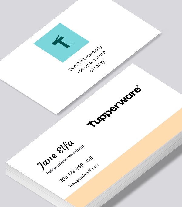  & Modern contemporary business card design - Tupperware-Classic