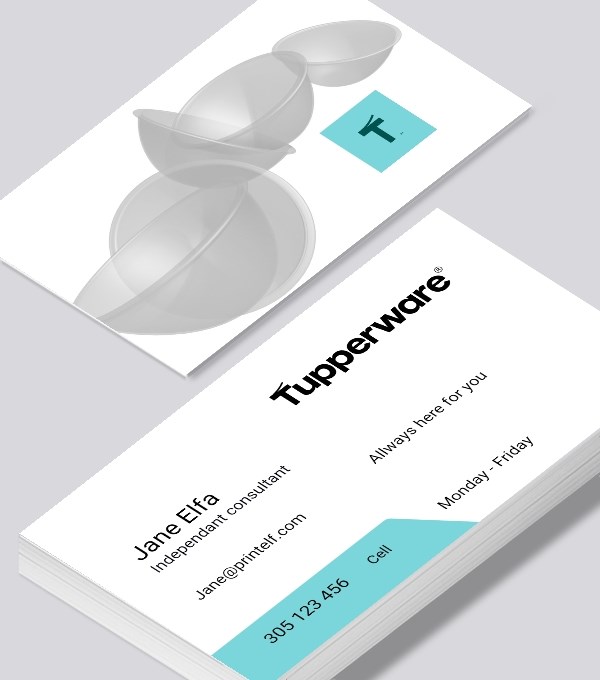  & Modern contemporary business card design - Tupperware New Look