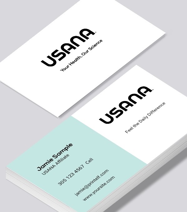  & Modern contemporary business card design - Usana partner