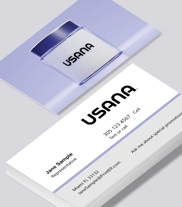  & Modern contemporary business card design - Usana representative