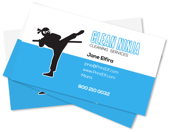 Cleaning business card